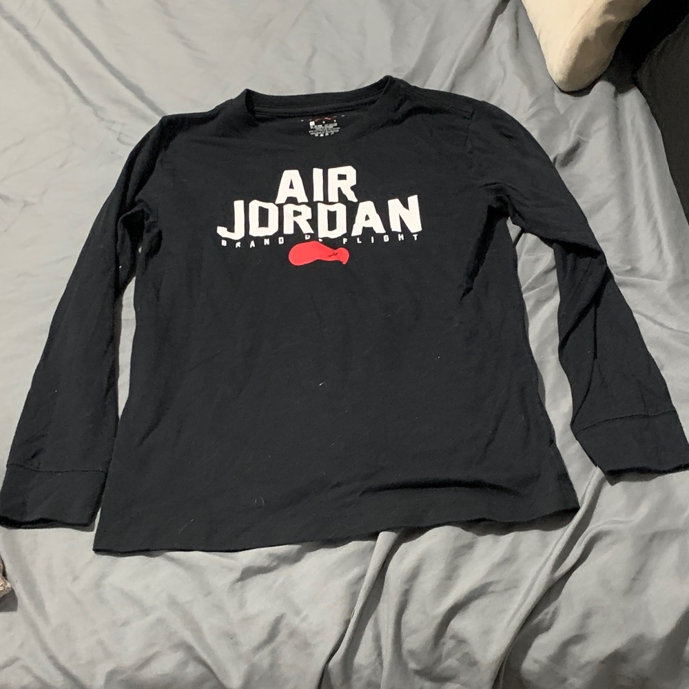 Jordan Kids Navy Long Sleeve Tee